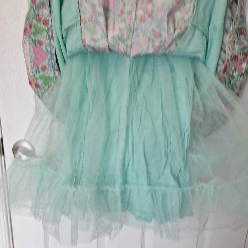 Boden Pastel Floral and Heart Pattern Dress - Picture 7 of 8